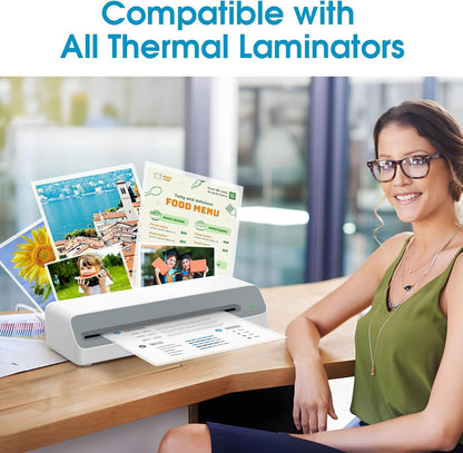 Laminating Sheets Thermal Laminate Pouches, Hold 11 X 17 Inch Sheet 25 Pack, 5 Mil Clear Laminated Pouch 11.5 X 17.5 Inch Lamination Paper for Laminator, round Corner, Home & Office